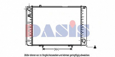 AKS DASIS 120230n -  Радиатор, охлаждение двигателя